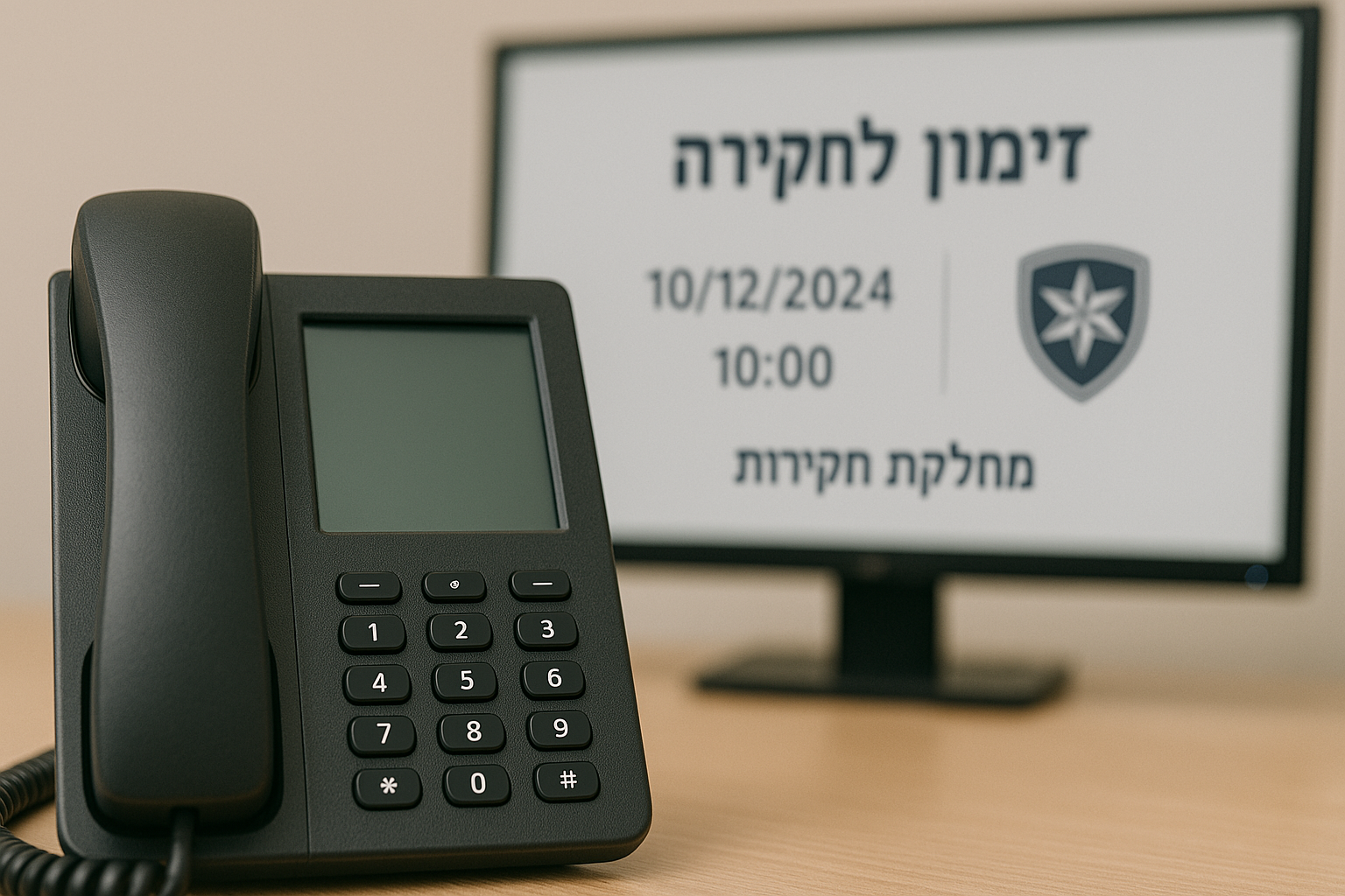 זימון טלפוני לחקירה במשטרה